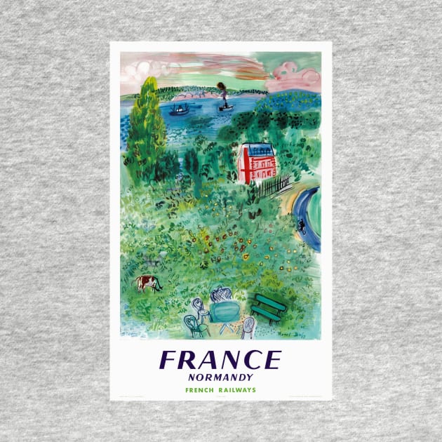 Vintage Travel Poster France Normandy by vintagetreasure